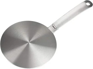 Heat Diffuser Stainless Steel Induction Adapter Plate Removable Handle Coffee... - Picture 1 of 6