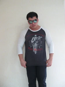 Camiseta de béisbol Black Sabbath 2005 Tour Ozzy 7th Day God Raglan para hombre conejo - Imagen 1 de 3