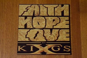 King's X Faith Hope Love RARE 1990 Original Promotional Album Flat Art Poster - Picture 1 of 4