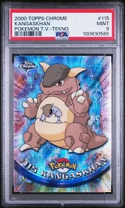 2000 Pokemon Kangaskhan Topps Tekno Chrome Series 1 #115 PSA 9 MINT - Picture 1 of 1