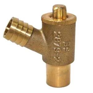 SCHWERLAST MESSING 15MM ABLASS HAHN VENTIL KURZER SCHAFT TYP-A BS2879-2 - Bild 1 von 2