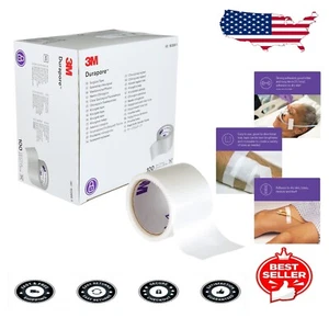 Customizable Surgical Tape Rolls - Hypoallergenic, 1in x 1.5yd, 100 Rolls/Carton - Picture 1 of 6