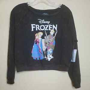 New Disney Frozen Sweatshirt Top Girls M Medium 7-8 Brown Tie Dye Elsa Anna