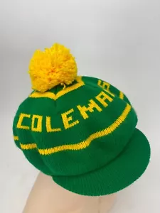 Vintage Irish Green Knit Beanie Cap/Winter POM Hat BERET. Saint Paddy's Unisex - Picture 1 of 12
