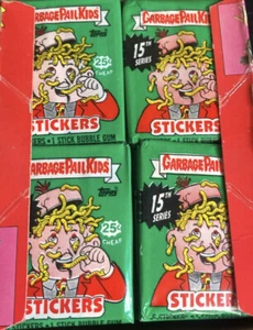 1988 OS15 TOPPS Garbage Pail Kids 15th Series 15 YOU GET 4 New SEALED WAX Packs - Bild 1 von 1