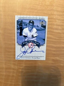 2003 Upper Deck Yankees Signature Series PN-JC Jerry Coleman! NEUWERTIG! 1€ VERSAND! - Bild 1 von 2