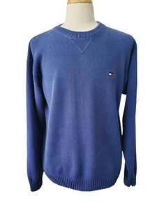Tommy Hilfiger Royalblau Rundhals Pullover Sweater Herren XL Logo Classic  - Bild 1 von 6
