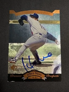 🔥ULTRA RARE RC AUTO🔥 1995 UpperDeck SP Baseball HIDEO NOMO Rookie AUTO Dodgers - Picture 1 of 4