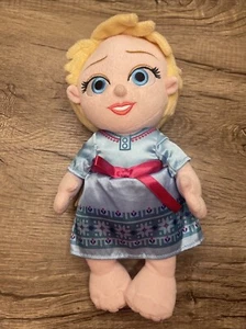 Frozen Elsa Plüsch Puppe Disney Babys Parks Souvenir Stofftier Mädchen blaues Kleid - Bild 1 von 5
