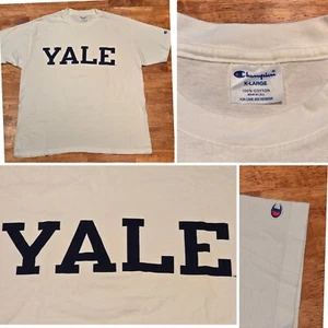 Vtg 90's Champion Brand Yale University Made In USA Single Stitch T-Shirt Sz XL - Picture 1 of 10