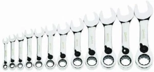 Llave combinada de trinquete reversible reversible rechoncha métrica de 12 piezas, 12 piezas, Williams - Imagen 1 de 2