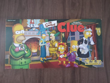 THE SIMPSONS CLUE BOARD GAME 1ST EDITION 2006 WITH 6 PEWTER TOKENS & MORE
