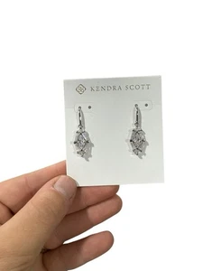 Kendra Scott Lindy Rae Lee weiß CZ Ohrhänger 0,84" - Bild 1 von 4
