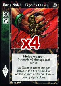 Lot von 4 Karten: Bang Nakh - Tiger's Claws [Drittes Set] - VTES Karte - Bild 1 von 2
