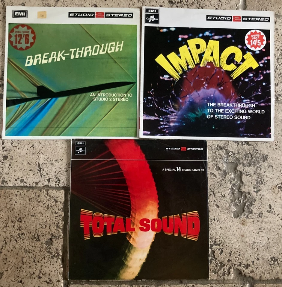 3 x STUDIO 2 STEREO VINYL LP RECORDS ALBUMS JOBLOT : TOTAL SOUND/IMPACT/BREAK💥 - Bild 1 von 1
