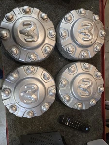 Set Dodge Ram 2500 3500 Factory OEM Silver Center Cap SRW 2019-2023 6PG02TRMAC - Picture 1 of 7