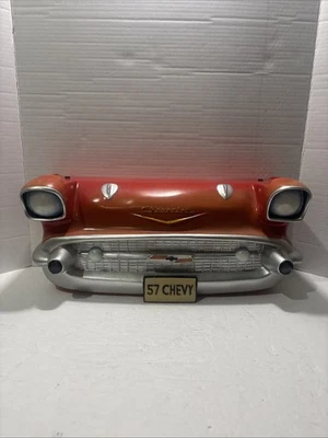 Sunbelt 1957 Красный Chevy Bel Air Плавающая Настенная Полка Hot Rod Игровая Комната человек пещера * - Изображение 1 из 4