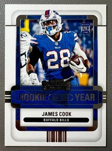 James Cook 2022 Panini Contenders Football Rookie of the Year RC #ROY-JCO Bills - Bild 1 von 2