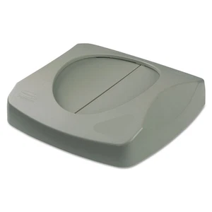 Rubbermaid Commercial Untouchable Square Swing Top Lid 16 x 16 x 4 Gray - Picture 1 of 3