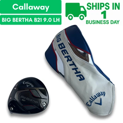 Cabezal de conductor Callaway Big Bertha B21 9* mano izquierda con cubierta USADO ENVÍO RÁPIDO - Imagen 1 de 4