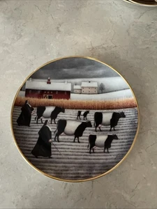 Franklin Mint Herrero “Vaca Santa” Plato Coleccionista American Folk 8” Monjas “Granja - Imagen 1 de 5