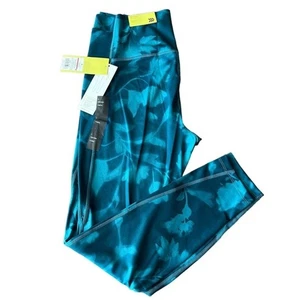all in motion blue legging high-rise legging size L yoga workout gym runner - Picture 1 of 12