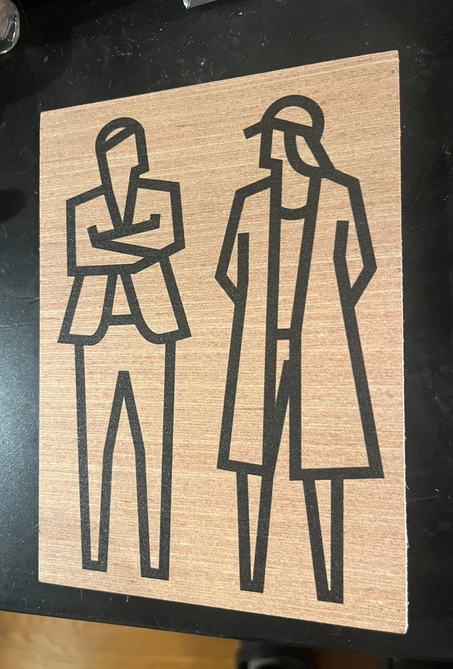 Tarjeta INVITACIÓN de madera Noruega impresión OPIE de Julian en madera 2023 Foto 1 de 4