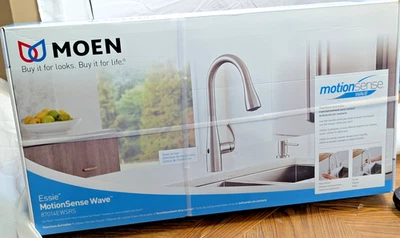 Grifo de cocina Moen Essie 87014EWSRS sentido de movimiento onda grifo sin contacto inoxidable Foto 1 de 4