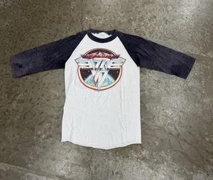 Van Halen 1979 Tour Shirt Single Stitch Size Med Vintage Raglan Tee Double Sided - Picture 1 of 6