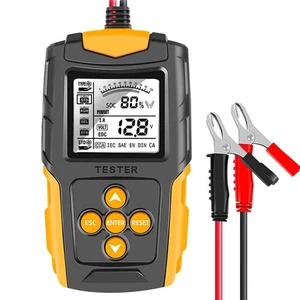 Tester batteria auto LCD digitale veicolo manovella ricarica scanner diagnostica - Foto 1 di 23