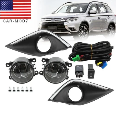 Mitsubishi Outlander Sport ASX RVR 2016-2018 Front Bumper Fog Lights Set Foto 1 de 4