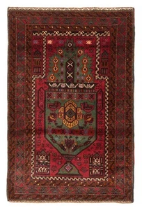 Traditional Vintage Hand-Knotted Carpet 2'10" x 4'4" Wool Area Rug - Picture 1 of 9