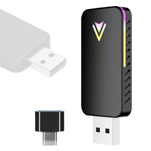 Wireless Transmission Adapter Dongle 2-in-1 Car Wired To Wireless Transmission - Afbeelding 1 van 12