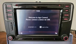 REFURBISHED UNLOCKED VW SEAT COMPOSITION MEDIA MIB2 BLUETOOTH CARPLAY HEAD UNIT - Picture 1 of 5