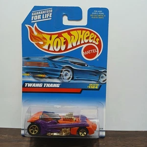 1998 Hot Wheels Mainline/Collector #1104 TWANG THANG Orange w/Gold 5 Sp Wheels - Picture 1 of 2