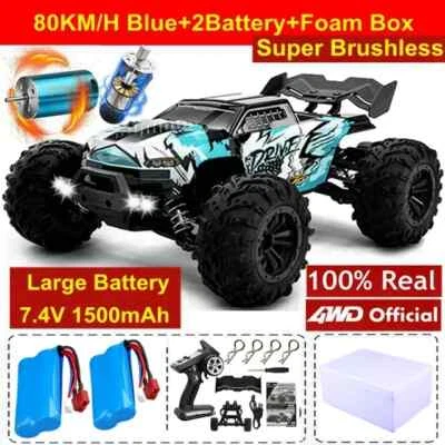 4X4 RC Car High Speed 80KM/H Brushless Off-Road Remote Control Truck Drift Buggy - Image 1 of 4