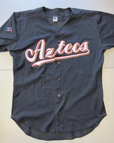 Vintage 90s San Diego State University SDSU Aztecs Russell Athletic Jersey Sz L Cover