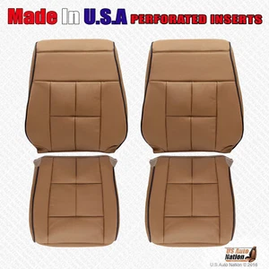 2011 2012 Lincoln Navigator Driver Passenger Perforated Vinyl Seat Cover Canyon - Picture 1 of 19