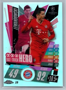 2020-21 Topps Chrome Match Attax Robert Lewandowski Refractor #175 - Picture 1 of 2