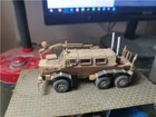 HandMade 1/72 US Big Buffalo mine-proof car 3D Resin Desert Color Model/new