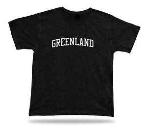 T-Shirt Stylisch GREENLAND Tee Geschenkidee Modern Fashion Sport Nordamerika Inuit - Bild 1 von 8