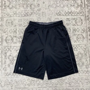 Under Armour Basketball Shorts Sweat Loose Black Heatgear Shorts Men Size Medium - Picture 1 of 5