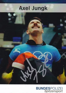 Axel Jungk - Germany, Silver Olympic 2022 Skeleton, Original Autograph! - Picture 1 of 1