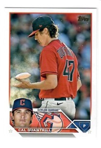 2023 Topps Series 1 Cal Quantrill #255 Golden Mirror SSP Photo Variation