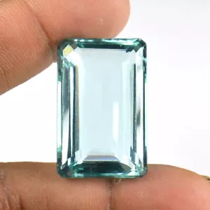 Beautiful 71.75 Ct Aquamarine Emerald Cut Shape Loose Gemstone - Picture 1 of 4