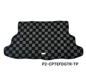 P2M Checkered Flag Race Carpet Trunk Mat for Honda Civic EF Hatchback 88-91 New - Bild 1 von 2