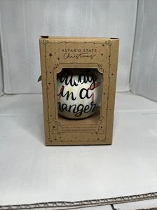 2019 Altar'd State AWAY IN A MANGER Nativity Ornament NEW - Picture 1 of 3