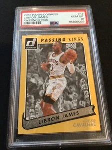 Panini Donruss Lebron James Passing Kings #12 2015-16 PSA 10 GEMA como nuevo - Imagen 1 de 2