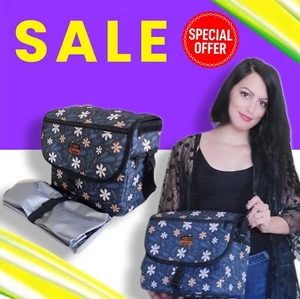 handbag, tote bag, cooler lunch bag with detachable, removable water-proof liner - Picture 1 of 11