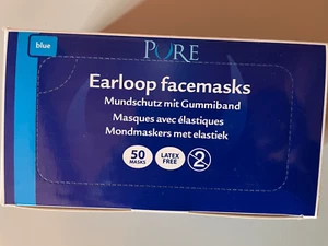 4 Packungen Med. Einweg Mundschutz Gummizug OP Maske Typ IIR 3lagig blau - Bild 1 von 3